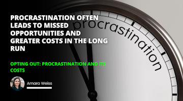 Its time to stop procrastinating and opting out The cost of inaction is too high Dont Wait It Out