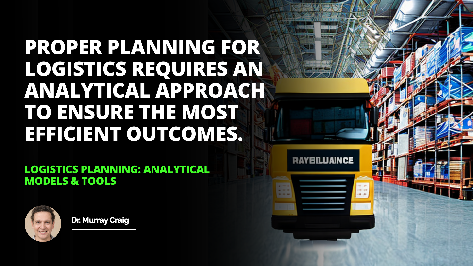 Take your logistics planning to the next level with analytical models and tools SupplyChainExcellence