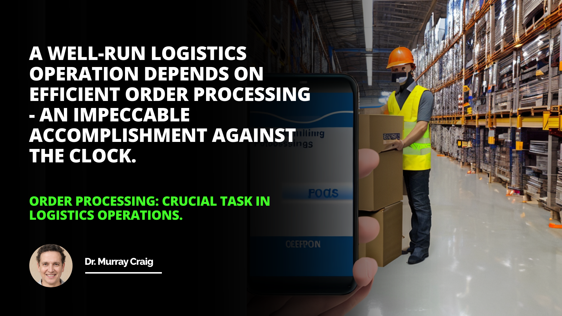 Streamlining order processing with our Crucial Task Logistics technology ensures swift operations and accurate deliveries