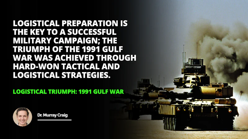 One of the greatest logistical triumphs of the 20th century the 1991 Gulf War was won with precision coordination of operations among troops and materiel 1991 Gulf War