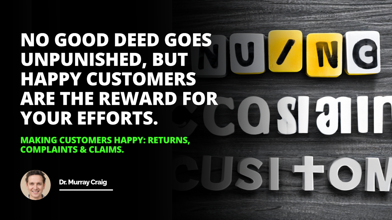 At COMPANY we strive to make our customers happy through quick and fair resolution of returns complaints and claims MakingCustomersHappy