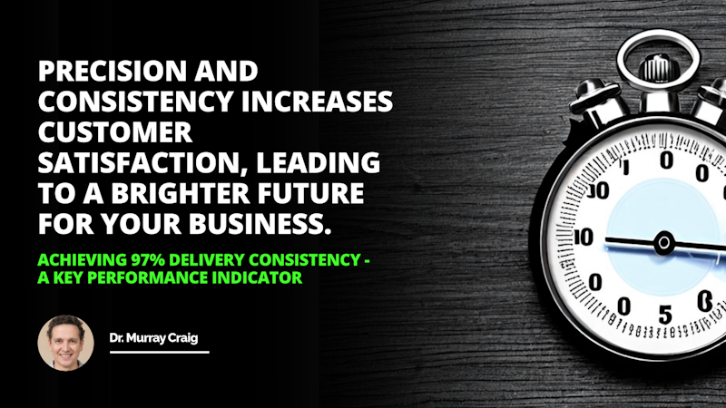 Object Stopwatch
Caption Keep track of your delivery consistency goals with a stopwatch aiming for 97 or beyond