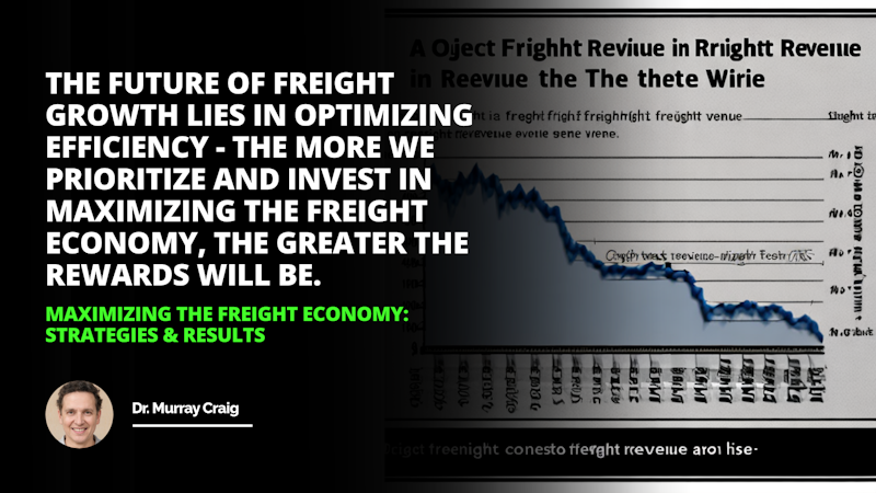 Object A graph showing an increase in freight revenue Caption The freight economy is on the rise Freight Results Maximizing Revenue