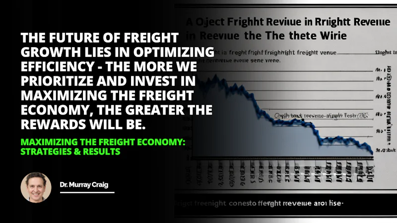 Object A graph showing an increase in freight revenue Caption The freight economy is on the rise Freight Results Maximizing Revenue
