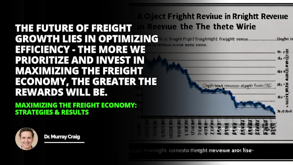 Object A graph showing an increase in freight revenue Caption The freight economy is on the rise Freight Results Maximizing Revenue