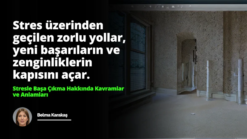 Stresle başa çıkma kişinin fiziksel, psikolojik ve davranışsal reaksiyonlarının kontrol altına alınması ve stresin etkilerinin minimize edilmesine yardımcı olan bir kavramdır.