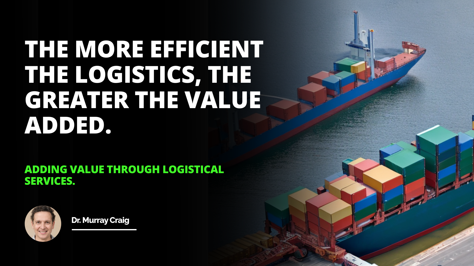Maximizing our logistical services to add value for our customers  one shipment at a time Shipping Success