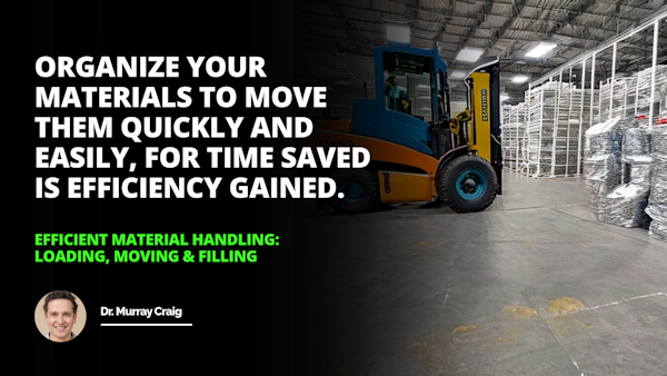 Were making quick work of our material handling with this efficient loader