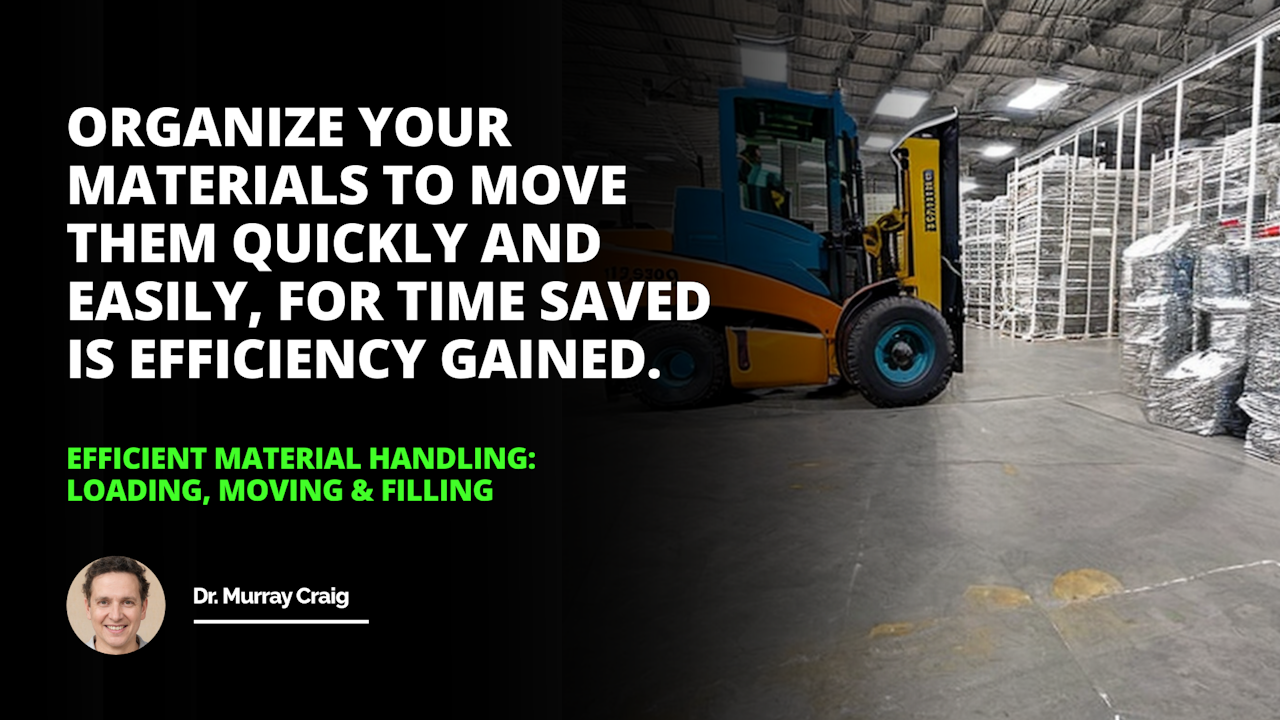 Were making quick work of our material handling with this efficient loader