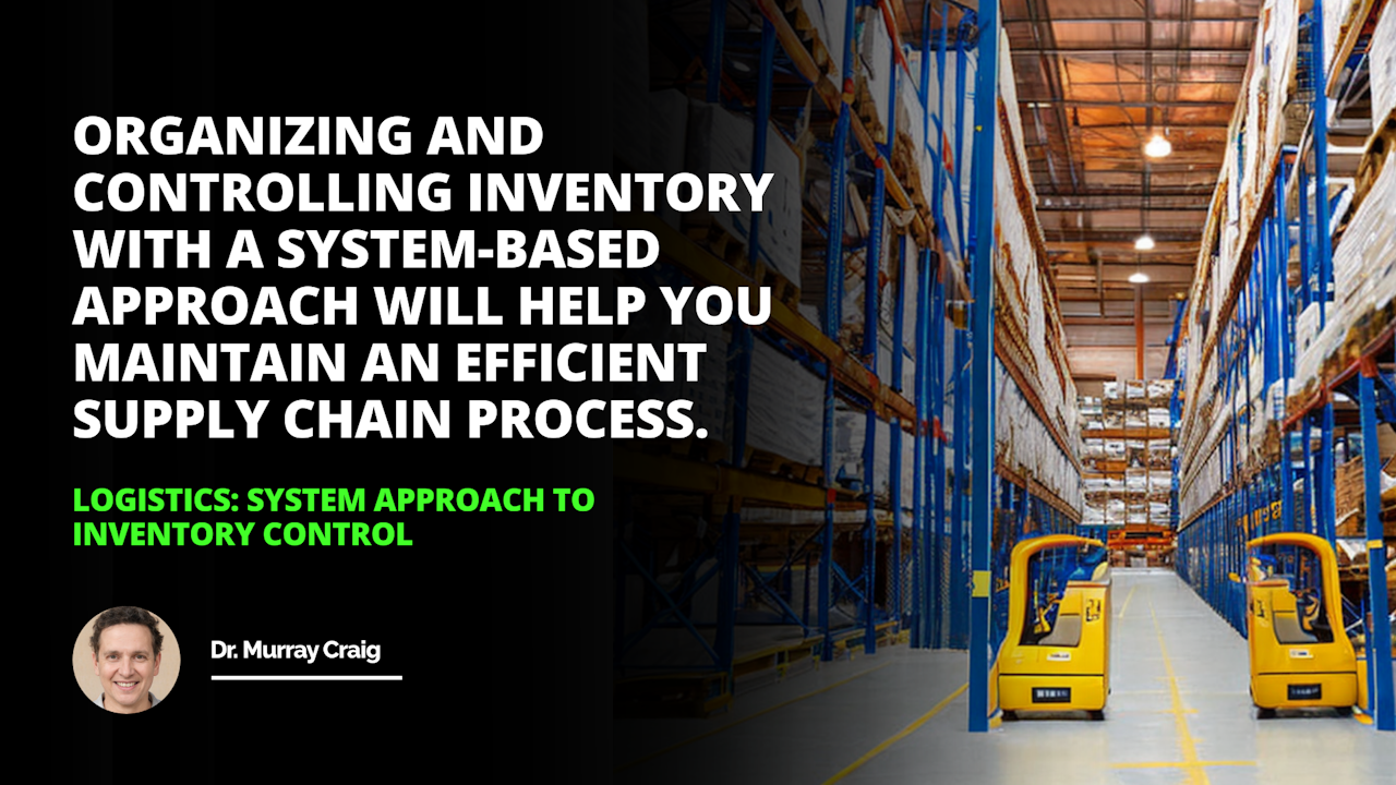 This System Approach to Inventory Control helps us stay on top of logistics ensuring everything runs smoothly