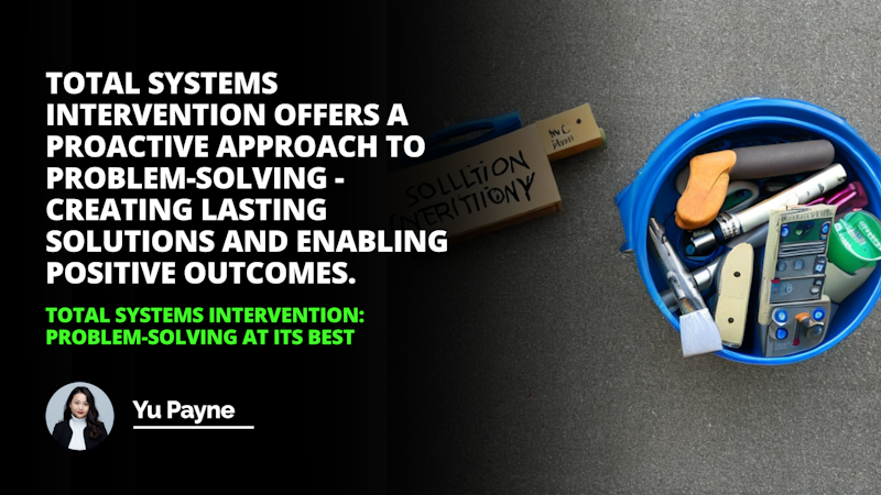 Finding the best solution requires a Total Systems Intervention even with the help of this loaner toolbox