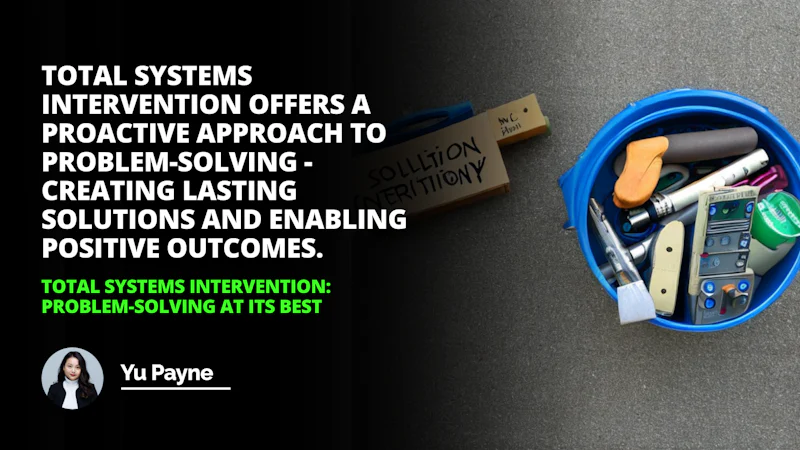 Finding the best solution requires a Total Systems Intervention even with the help of this loaner toolbox