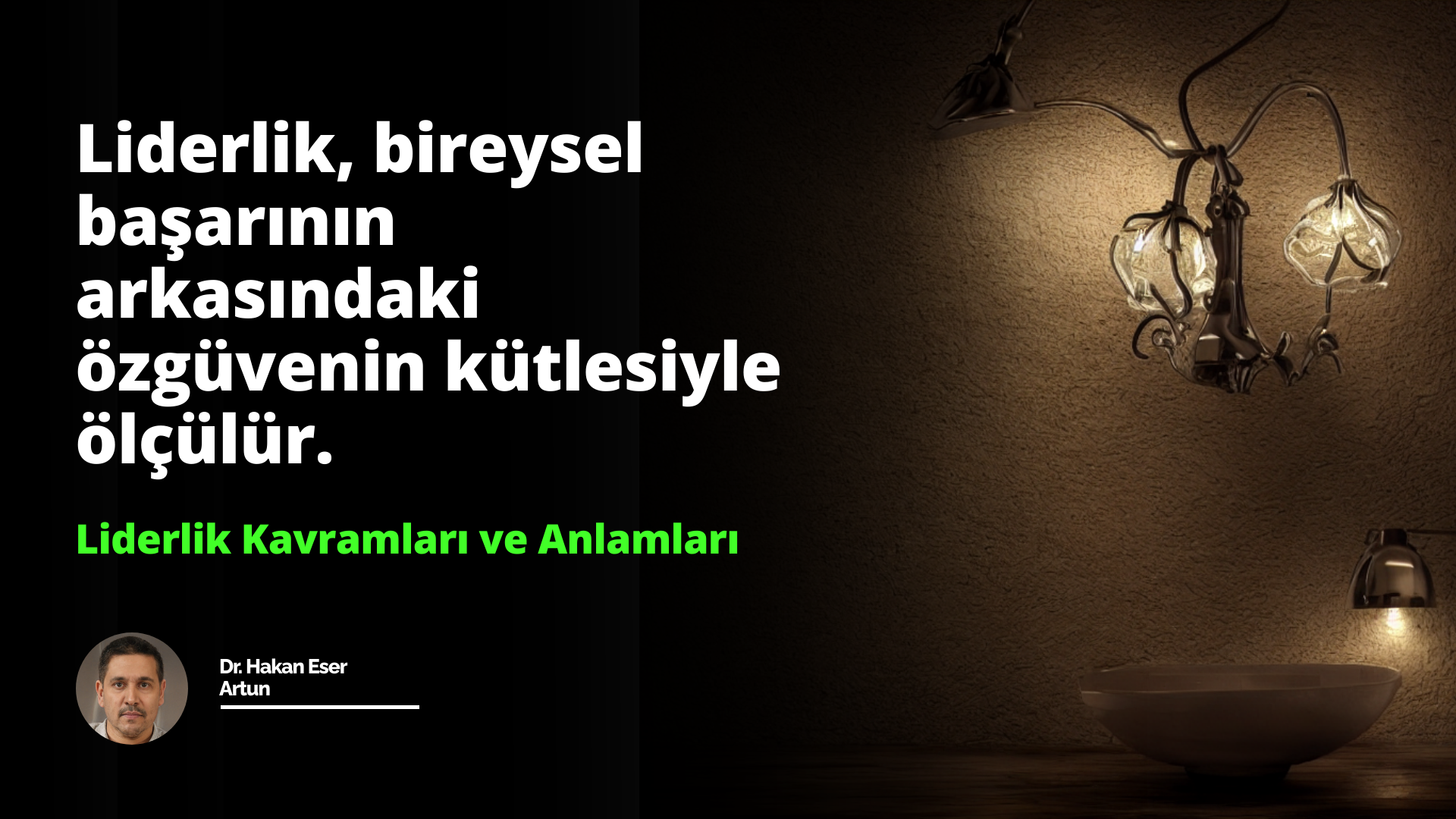Liderlik bir grup insann kendi abalaryla hedeflerine ulamasn salamak iin zellikleri olan kiilerin oluturduu bir kavramdr Liderlik ortamn ihtiyalarna karlk gelen kararlar vermek ve