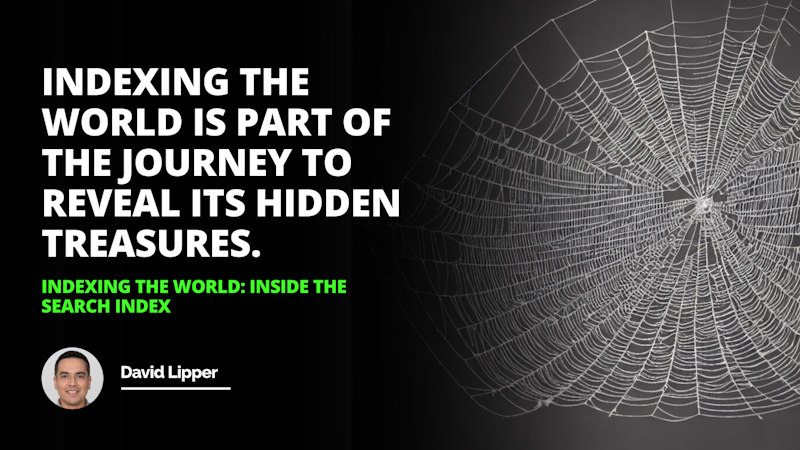 An intricate web of words and intellect all leading to one place the search index