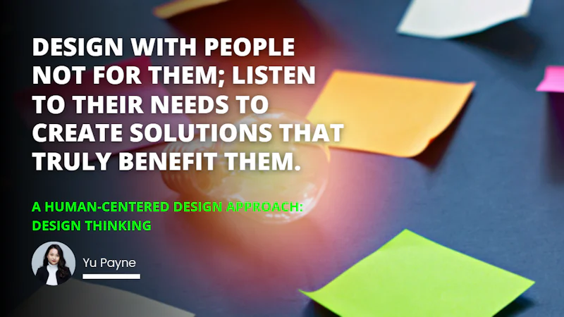 A human-centered design concept is represented by a photograph of a lightbulb and a bank note on a wooden table. The lightbulb is illuminated, symbolizing the spark of creativity and innovative ideas that design thinking encourages. The bank note, a universal symbol of currency and value, represents the importance of considering the needs and desires of real people when designing products or services. Together, these elements illustrate the core principles of human-centered design and design thinking.