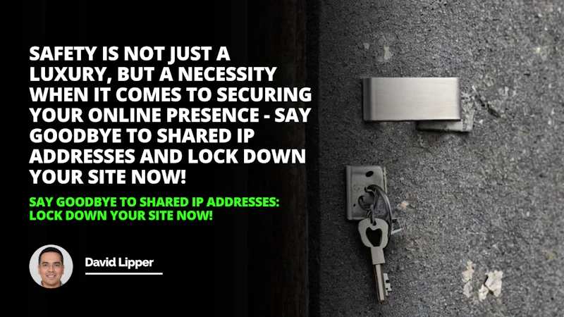Say goodbye to shared IP addresses and say hello to secure browsing with this lock and key LockDownYourSite