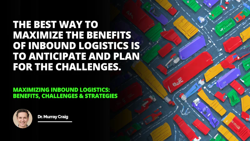 Alt Text: A colorful and vibrant illustration of a supply chain management system, including inbound logistics, suppliers and vendors, resources, information, e-commerce, benefits, challenges, strategies, and materials, along with transportation vehicles, storage facilities, handling processes, tracking systems, and customer service with visuals suggesting customer loyalty and the ability to quickly meet customer demand.