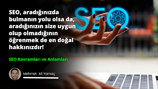 SEO arama motoru optimizasyonu olarak tanmlanır ve internetteki web sitelerinin arama motorlar tarafından daha iyi görünmesini sağlamak amacıyla kullanılan bir stratejidir.