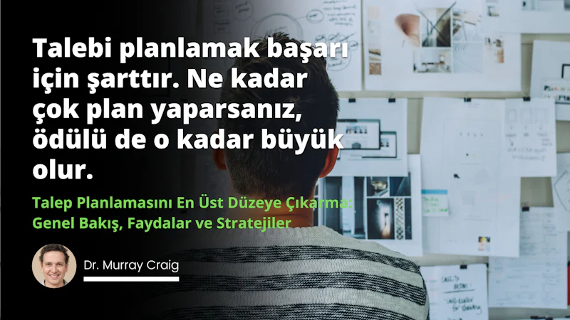 Talep planlama, tedarik zinciri yönetiminde kuruluşların müşteri değişikliklerini daha iyi tahmin etmesine ve bunlara yanıt vermesine yardımcı olan önemli bir süreçtir.