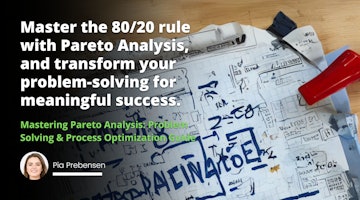 An informative Pareto Chart displaying the distribution of issues across various industries, emphasizing the power of the 80/20 rule in problem-solving and process improvement