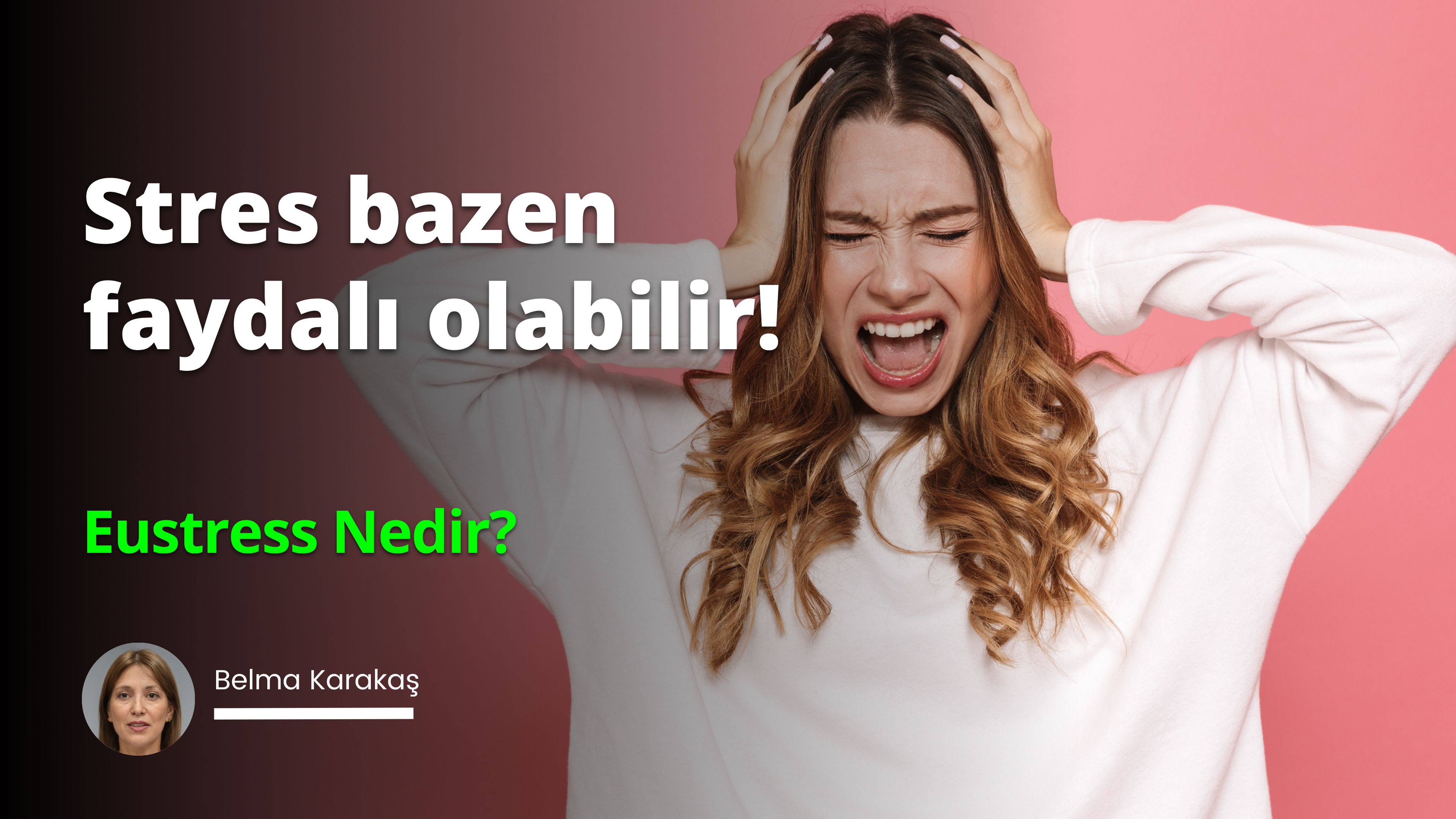 Bu görüntü, başını ellerinin arasına almış bir kadını göstermektedir. Noel Baba şapkası takmış ve gözleri kapalı. Ağzı sonuna kadar açık ve eli başının arkasında. Arka plan çoğunlukla gri, ortada büyük beyaz bir O harfi ve siyah ve kahverengi bir arka plan üzerinde daha küçük beyaz bir harf var. Bu kadın sıkıntı içinde görünüyor ve kendini rahatlatmaya çalışıyor. Üzgün ve bunalmış görünüyor ve ifadesi umutsuzluk hissini anlatıyor. Harflerin üzerindeki kelimeler görünmüyor, ancak resmin atmosferine katkıda bulunuyorlar ve kendi başlarına bir hikayeye işaret ediyorlar.