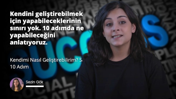 Uzun, koyu kahverengi saçlı bir kadın siyah bir gömlek giyerken görülüyor. Yüzünde hoş bir ifade var ve doğrudan kameraya bakıyor. Saçları gevşektir ve uçlarından hafifçe kıvrılarak sırtından aşağı dökülmektedir. Arkasındaki arka planda mavi ve siyah bir zemin ve beyaz bir metin var. Sağında siyah zemin üzerinde mavi bir harf vardır. Bir tabelanın yakın çekiminin önünde duruyor ve ön planda bir kişinin ağzının yakın çekimi görülebiliyor. Sağ alt köşede bir telefon ekranının yakın çekimi var. Kadın mutlu ve memnun görünüyor ve güven duygusu veriyor.