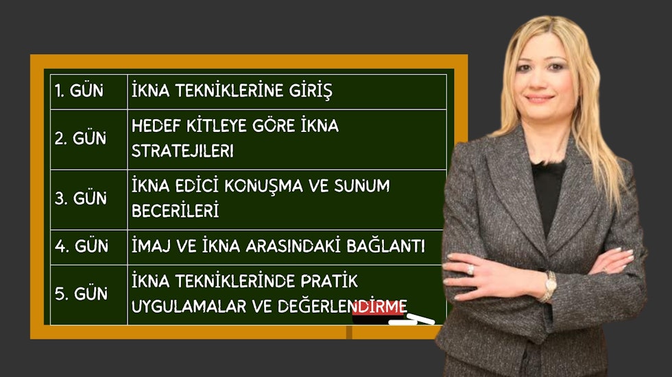 İkna tekniklerini öğrenmek için bugün kayıt olun ve online eğitime katılın.