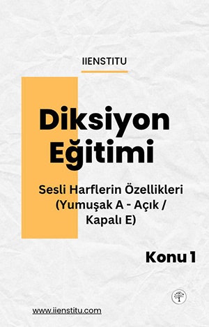 Diksiyon, bir dilde yazılı ve sözlü anlatımın düzgün ve etkili bir biçimde kullanılmasıdır. Diksiyon eğitimi, kişilerin doğru ve güzel konuşma becerilerini geliştirmeye yönelik çalışmalardır. Bu ders notlarında, Türkçede kullanılan sesli harflerin özelliklerini ve diksiyon eğitimi sırasında üzerinde durulması gereken noktaları ele alacağız.