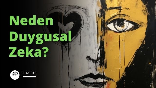 Resmin merkezinde, beyaz bir arka plan üzerine yerleştirilmiş ve siyah konturlarla çerçevelenmiş bir yüz silueti yer alıyor. Yüz, anlamayı ve duygusal ifadeler göstermeyi temsil ediyor. Yüzün yanında aşı boyasıyla çizilmiş bir kalp sembolü yer alıyor. Kalp, hissetme ve duygularla bağlantı kurma yeteneğini sembolize eder. Yüz ve kalp simgeleri arasında, sınırları çizilmiş ve belirli bir alana bağlıymış gibi tasarlanmış iki çizgi vardır. Bu çizgiler duygusal bilginin işlenmesi ve duygusal tepkilerin üretilmesi süreçlerini temsil etmektedir. Yüz ve kalbin etrafında, duygusal zekanın farklı bileşenlerini ve bunların bireyin sosyal ve profesyonel hayatını nasıl etkileyebileceğini temsil eden çeşitli koyu sarı simgeler yer almaktadır. Bu simgeler arasında bir takım elbise, bir ampul, bir megafon ve bir el sıkışma yer alıyor. Görüntünün tamamı, duygusal zekanın kişisel ve profesyonel hayatta başarının önemli bir bileşeni olduğu fikrini aktarmak için tasarlanmıştır, gerçek fotoğraf, elaxed, fotoğraf stili, gerçekçi, sinematik doku, süper detay, 8k