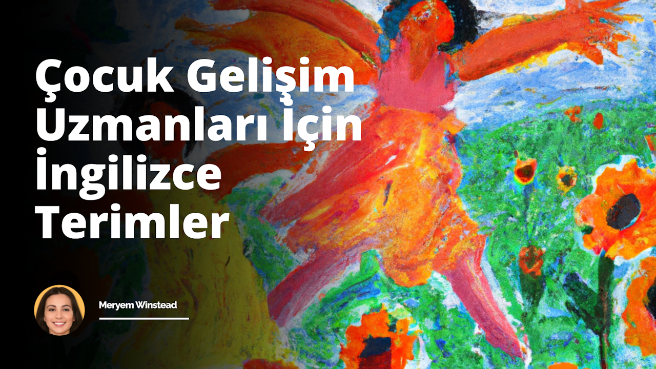 Resim; çocuk gelişim uzmanının parlak, renkli bir ortamda, küçük bir çocukla oynadığı ve onunla etkileşim kurduğu bir sahneyi tasvir eder. Uzman, resmin merkezinde yer alırken, çocuk resimde ön planda gösterilmiştir. Her ikisi de çeşitli eğitim materyalleriyle çevrili olarak masanın etrafında oturmuştur. Arkada açık mavi bir duvar ve duvara asılı çocukların çizimleri bulunur. Çocuk, büyük bir gülümsemeyle, elinde tuttuğu küp şeklinde bir oyuncakla oynarken gösterilmiştir. Uzman, çocukla birlikte oturmuş, onun oynamasını izlerken ona yönlendirmeler veriyormuş gibi bir ifadeyle resmedilmiştir. Yüz ifadeleri ve beden dili, bu etkileşimin neşeli ve yapıcı bir öğrenme deneyimi olduğunu ifade eder. Her nesnenin, renklerin canlılığı ve iki kişinin enerjisi, çocuk gelişim uzmanının çalışma yaşamının dinamik ve yaşam dolu doğasını vurgular.