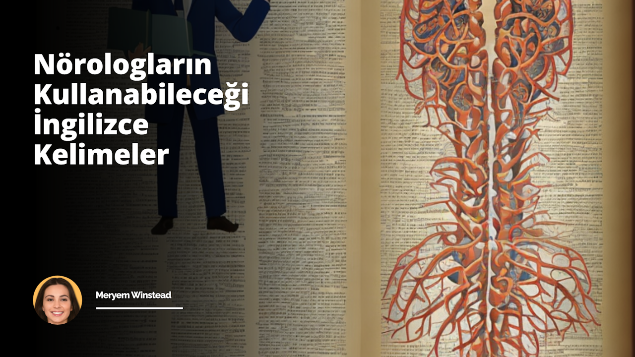 Bu görsel, digital illüstrasyon sanat formunu kullanarak 'Nörologlar için İngilizce kelime rehberi. Beyin ve sinir sistemini anlatan terimler ve ifadeleri kolayca öğrenin.' konseptini yansıtmaktadır. Sahnede, bir nörolog, elinde büyük, açık bir kitapla yer alıyor ve okuyucuya doğru kitabı içeriyormuş gibi gösteriyor. Kitabın sayfalarında, beyin ve sinir sistemi ile ilgili çeşitli terimler, tablolar ve beyin illüstrasyonları gözüküyor. Sanatçının geniş ama basit bir tarzı var, bu nedenle sahne, karmaşık ve karışık olmayan şekildedir. Açık mavi ve beyaz tonlarından oluşan soğuk bir renk paleti kullanılarak oluşturulan görsel, bilgi vermenin yanı sıra rahat ve sakin bir atmosfer yaratıyor. Nörologun yüz ifadesi, gülümsemesi ve gözlükleri ile bilgeliği ve bilgi paylaşma hevesini simgeliyor. Genel aydınlatma, sayfanın üzerinde mavi ve beyaz tonların hakim olduğu kitaptan geliyor, bu da kitabın ve içindeki bilginin sahnenin odak noktası olduğunu vurguluyor.