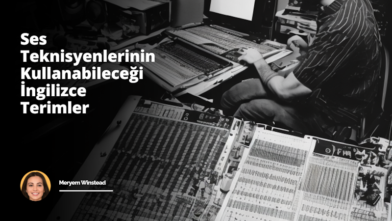 Konseptimiz ses teknisyenliği üzerine İngilizce terimler rehberi. Bu görseli anlatmak için sanat dalı olarak fotoğrafçılığı seçiyorum ve burada 35mm lens kullanılmış. Geniş bir stüdyoda çekilmiş bu fotoğrafta, sağında profesyonel bir mikrofon, solunda ise miksaj seti bulunan bir ses teknisyeni aktif bir şekilde çalışıyor; akustik ve diğer terimlerin anlamlarının yazılı olduğu çeşitli notlar etrafında dikkatle dağıtılmış. Renk sıcaklığı soğuk tonlarda, yani mavi ve yeşil tonları dominant. Teknisyenin yüz ifadesi odaklı ve ciddi, işini tam bir ustalıkla yapıyor. Aydınlatma, stüdyonun genel atmosferini vurgulamak için doğrudan teknisyeni ve ekipmanları üzerine odaklanmış. Çalışmanın ağırlığı ve derinliği, teknisyenin işinin karmaşıklığını ve kişinin bu sanatta uzmanlaşma yolunda ilerleyişini yansıtıyor. Görsel, fotoğrafın etkileyici dokusu ve titiz kompozisyonu ile ses teknisyenliğinin detaylı ve engin bilgisi bir arada sunulmaktadır.