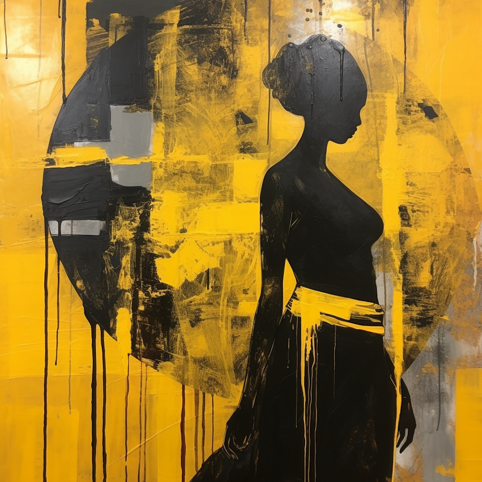 The image opens to a captivating visual that immediately draws the viewer's attention. The background is a stunning mix of deep shades of yellow and black, symbolizing both wisdom and mystery. The colors blend seamlessly, creating an alluring atmosphere that suggests a journey of self-discovery and growth. At the center of the image stands a solitary figure, represented in an artistic, almost abstract form. The figure is depicted in white, symbolizing purity and a blank canvas, ready to be transformed. The person's posture exudes determination and openness to change, as if embracing the challenges of self-development. Surrounding the central figure are several interconnected paths, branching out in various directions. These paths are depicted in vibrant colors, representing different aspects of self-improvement - blue for knowledge, red for courage, green for balance, and purple for creativity. The paths symbolize the multifaceted nature of personal growth and the importance of exploring various avenues. Intertwined along the paths are intricate illustrations of relevant elements. Book icons symbolize the pursuit of knowledge, a heart signifies emotional growth and compassion, a scale represents finding balance, and a paintbrush embodies the journey of self-expression. Each detail is meticulously designed, urging the viewer to contemplate the profound significance of every step in the process. As the viewer's eyes explore the image, they may notice a series of rising arrows dispersed across the background. These arrows signify progress, improvement, and the upward trajectory of personal development. This visual element subtly reinforces the idea that growth is a continuous journey of advancement and evolution. The overall composition of the image is carefully balanced, drawing the viewer's attention to the central figure while allowing exploration of the surrounding paths and details. The composition is intentionally open-ended, leaving room for interpretation and personal reflection on the diverse paths one can take in their self-development journey. In summary, the image artfully captures the essence of self-development as a transformative and multi-faceted journey. The combination of colors, symbols, and intricate details conveys a message of embracing change, exploring different avenues, and continuously progressing towards personal growth and enlightenment. It is a visual masterpiece that inspires viewers to embark on their Midjourney of self-discovery and transformation.