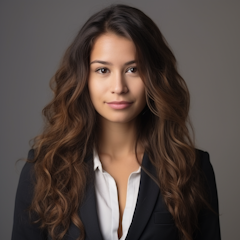 Dominique Maldonado's Linkedin profile photo showcases her professionalism and expertise in the HR field. As a business professional working in the HR department, she exudes confidence and knowledge. Dominique, a 25-30-year-old HR professional, hails from Canada. Her real photo captures her authentic self, with no makeup, and a focus on her face. The portrait photo was taken in a studio with a flat background, adding a realistic touch. Dominique Maldonado's photo represents her genuine presence and showcases her as a competent HR professional in the Canadian business landscape.