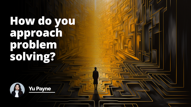 Abstract yellow, black, and white image. A maze-like path stretches into the distance, illuminated by a bright yellow light. A figure stands at the entrance, contemplating the journey ahead.