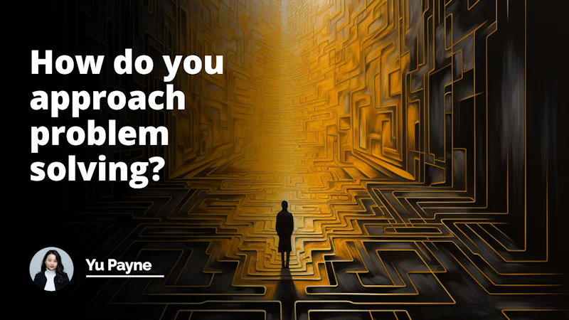 Abstract yellow, black, and white image. A maze-like path stretches into the distance, illuminated by a bright yellow light. A figure stands at the entrance, contemplating the journey ahead.