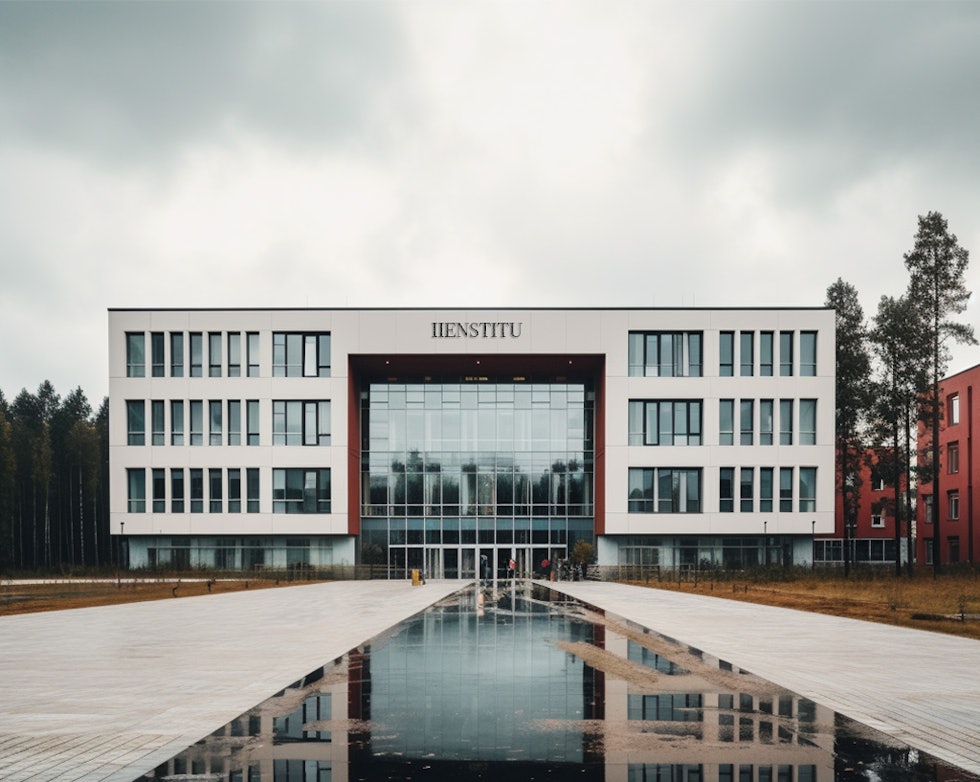 iienstitu university building in Estonia, newly built, modern building