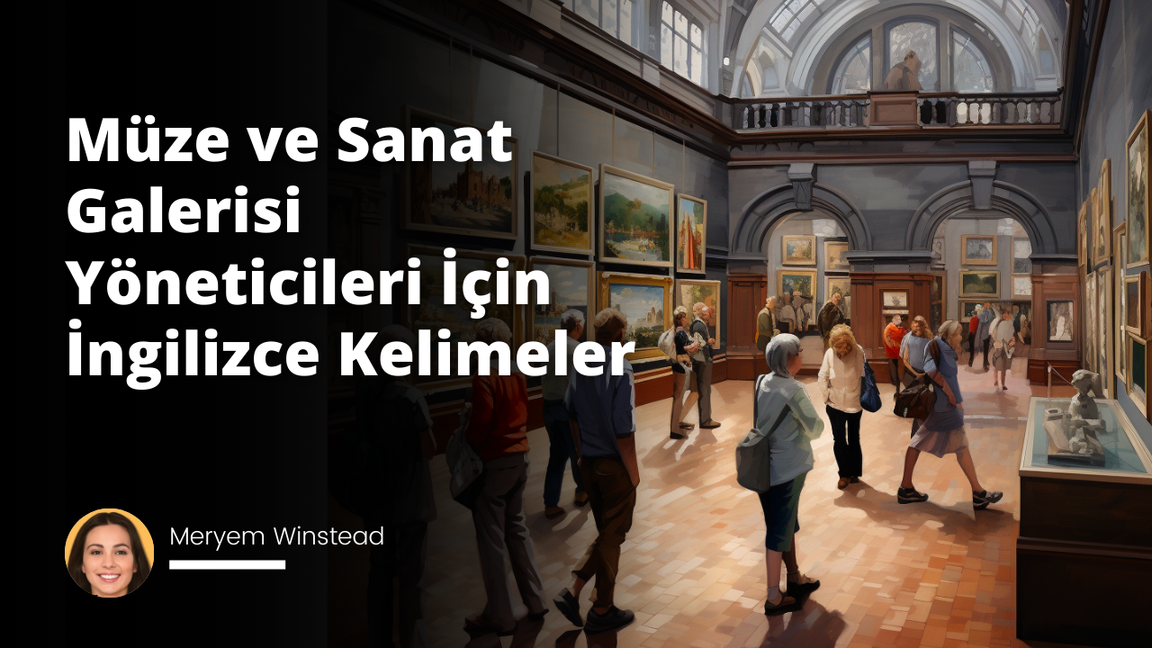 Resim, bir müze salonunun içini tasvir ediyor. Sağ tarafta, bir kadın müze yöneticisi, elinde bir müze rehberi kitapı tutuyor ve onu okuyor. Kadının etrafında, çeşitli sanat eserlerini gezip inceleyen ziyaretçiler bulunuyor. Sol taraftaysa bir sanat galerisi var ve bir galeri yöneticisi, yeni bir sergiyi duyuran bir poster asıyor. Resmin arka planında, ünlü resimler ve heykellerin asılı olduğu duvarlar, yüksek tavanlar ve parke zeminler gibi klasik bir müze mimarisi yer alıyor. Tüm sahne, herkesin listenin kendi dilindeki karşılığına dikkat ettiği bir ortamda eğitim ve keşif atmosferi yaratıyor.