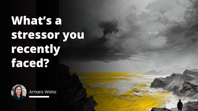 Yellow, black, and white image. A person standing on a cliff, looking out at a vast, stormy sea. The person's face is filled with worry and contemplation.