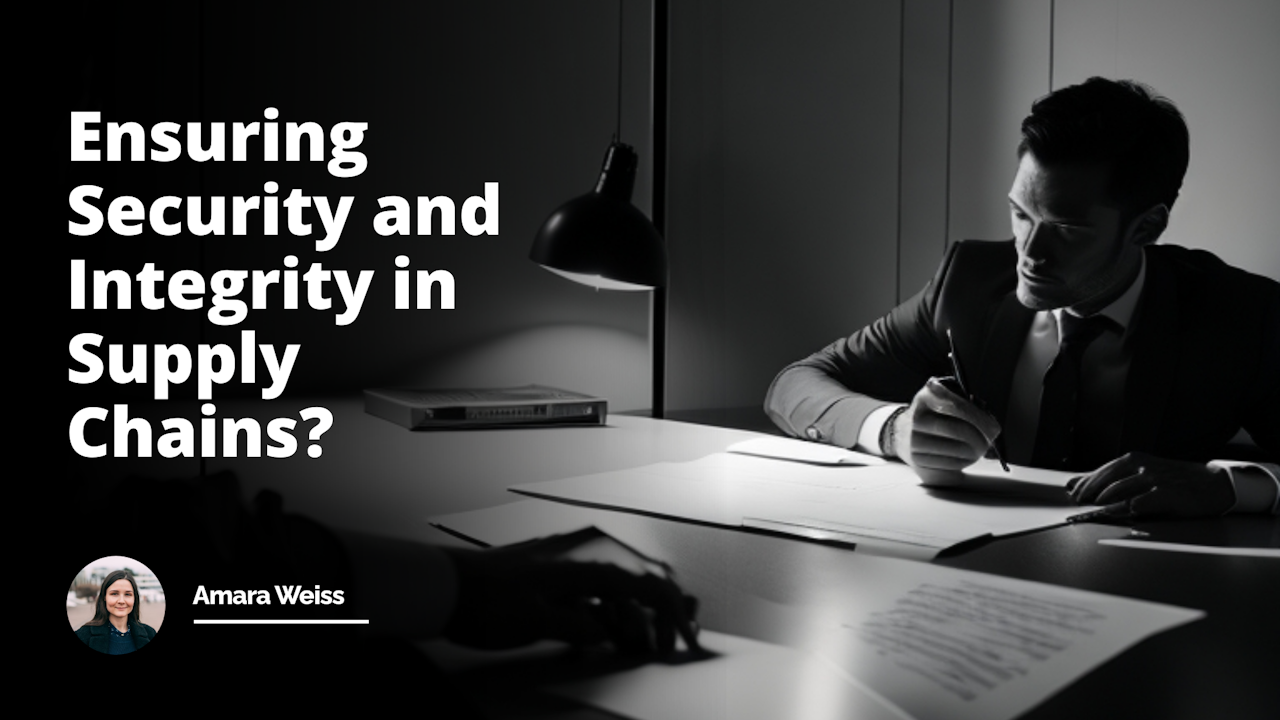 Integrity Interview Example Interview Question: Ensuring Security and Integrity in Supply Chains