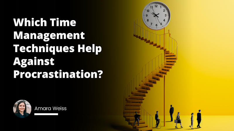 Bright-yellow stairs leading towards a towering clock, symbolizing time management, black silhouette figures dotting the stairs, signifying people climbing towards their goals, representing job interview preparation, a fully rotated hourglass on one of the steps, representing procrastination, a magnifying glass focused on a small, white, ticking stop-watch, suggesting various time management techniques, quirky little notebook doodles of light bulb moments interspersed, adding a touch of humor, a sundial casting a long shadow, correlating it with old-fashioned time management, a detailed brainstorming flowchart connecting all these different elements, tying the entire image together, subtle interplay of sunlight and shadows enhancing the visual depth.