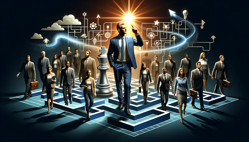 'Proje yönetimi kavramını etkili liderlikle birleştirerek iş verimliliğinizi artırın. Stratejik adımlarla başarıya ulaşın. Liderliğin ve yönetimin gücünü keşfedin.'