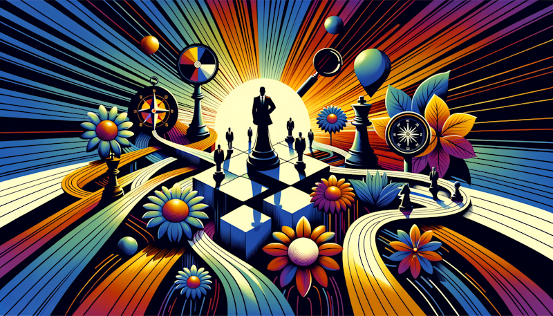 'Liderler için stratejik düşünme yöntemleri ve hedefe ulaşmanın yolları. Verimli liderlik ve başarıya giden yol üzerine ipuçları. Öğren, uygula, başar!'