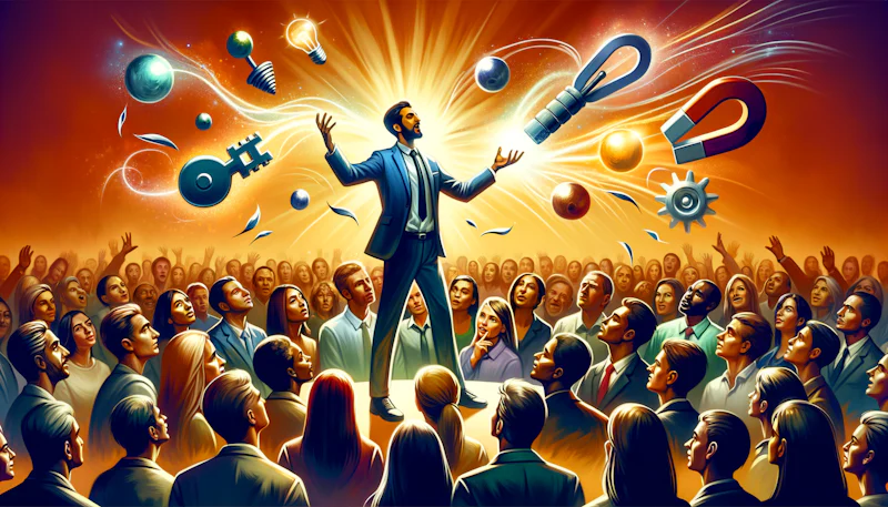 'Konuşma becerilerinizi artırın, etkileyici olun. Persuasion teknikleri ile insanları kolayca etkileyin ve iletişim gücünüzü fark yaratan bir hale getirin.'