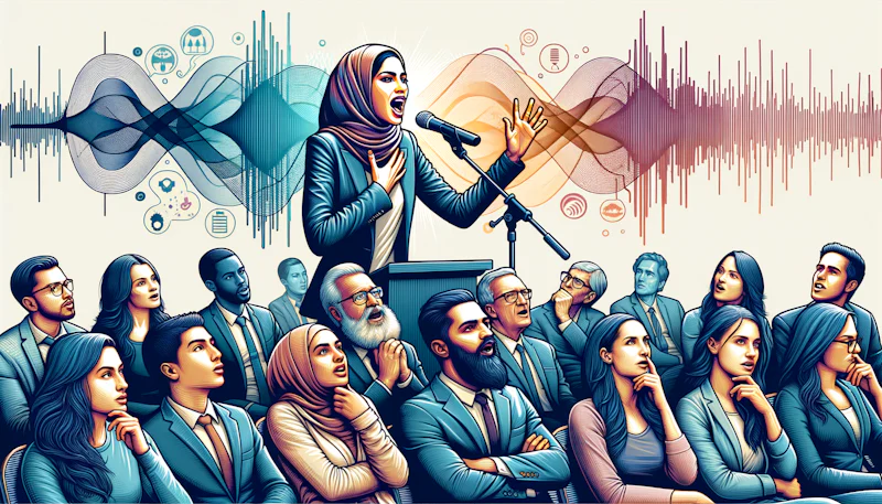 'Etkileyici iletişim stratejileri için ses tonunun gücünü keşfedin. Sesinizle etkilemeyi ve mükemmel iletişimi nasıl sağlayacağınızı öğrenin.'