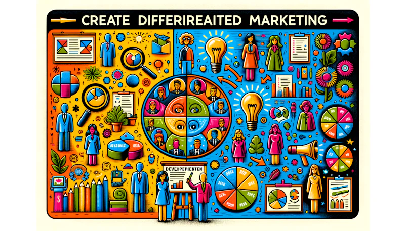 'Farklılaştırılmış pazarlama stratejileriyle rekabette öne çıkın. Etkili uygulamalar ve stratejiler için hemen tıklayın. Başarılı pazarlama ipuçları burada!'