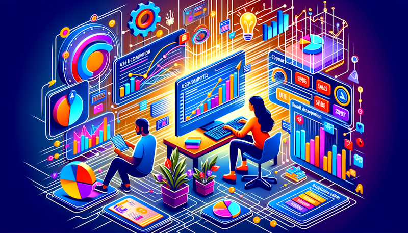 E-ticarette kullanıcı analitiğiyle satışları optimize etme yolları. Tüyolar, stratejiler ve pratik yöntemlerle dönüşüm oranlarınızı artırın.