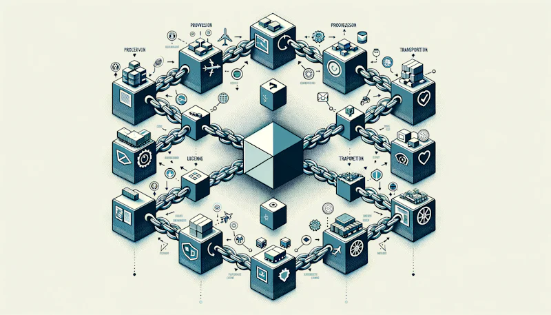 'Explore blockchain's revolutionary role in supply chain evolution. Uncover the impact on efficiency, transparency, and security.'
