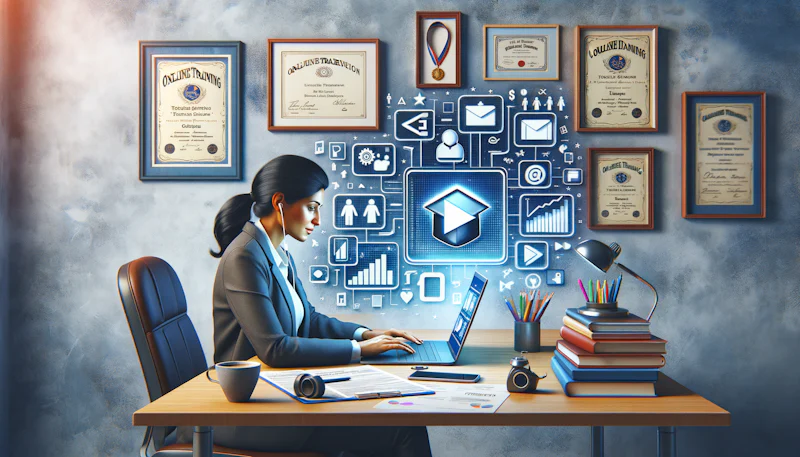 Elevate your skills with e-learning, the modern path to professional growth. Engage, learn, and advance your career today!