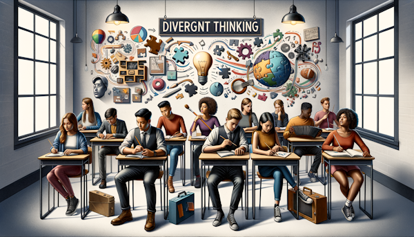 'Explore divergent thinking to foster innovation in education and push academic boundaries. Unlock creative potential in your learning space.'